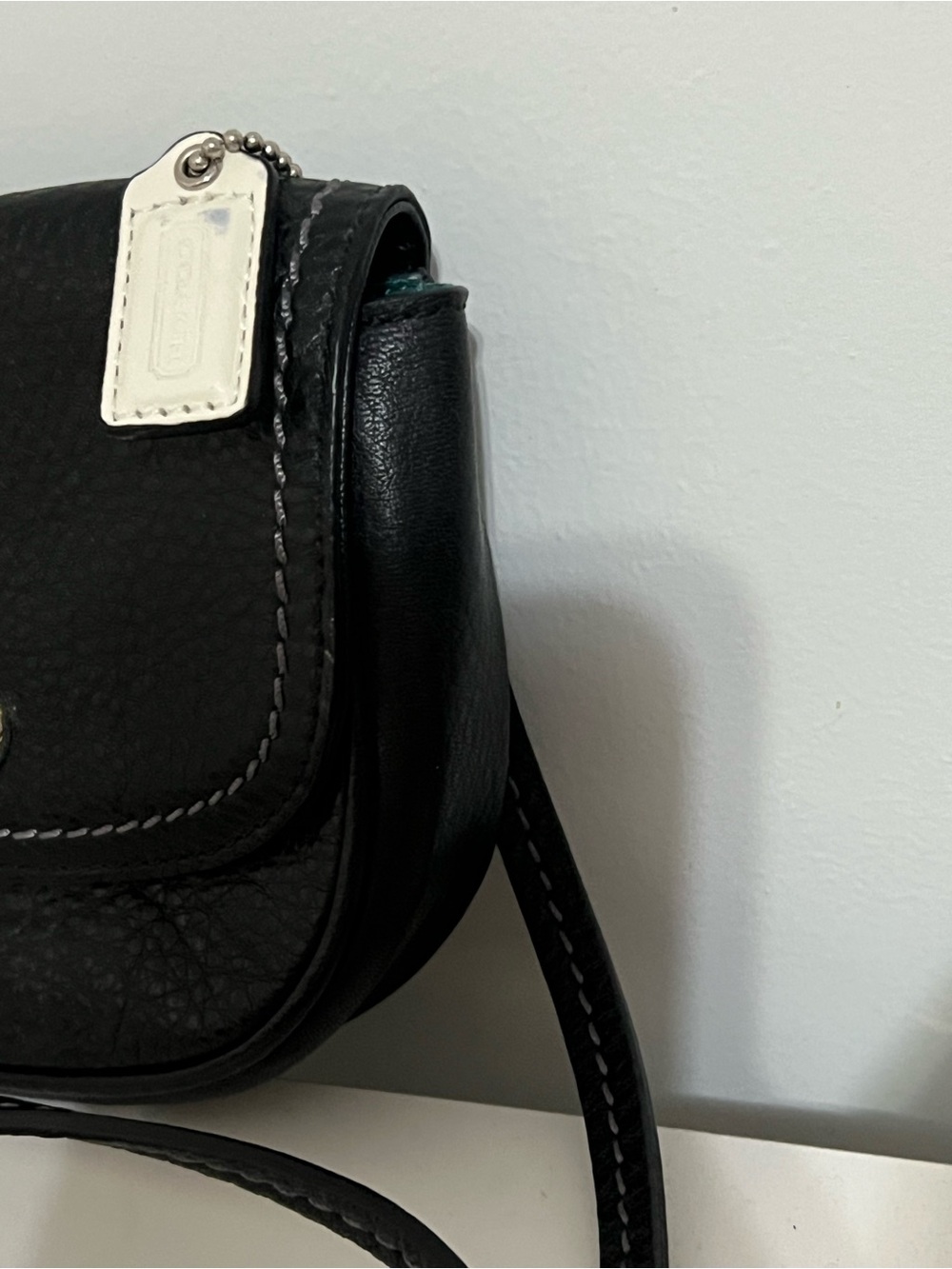 NWT Coach Park Mini Black Pebbled Leather Small Turnlock Crossbody Bag F49872 - Picture 4 of 12